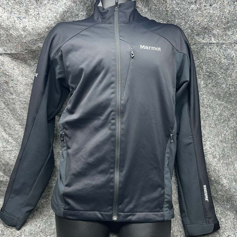 EUC Marmot Windstopper Softshell Jacket Black Size Large